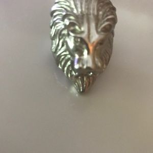 MENS LION HEAD RING